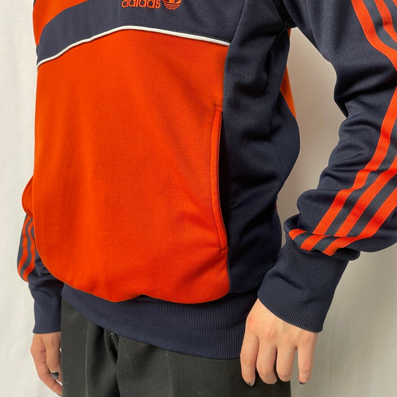 00年代 adidas アディダス トレフォイルロゴ ハーフジップ アノラック 