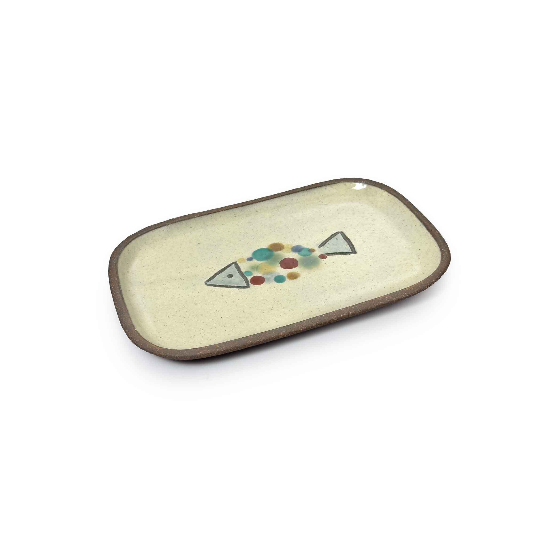 一翠窯】長方皿小 魚 [やちむん] | 【琉球ガラス】と【やちむん】沖縄