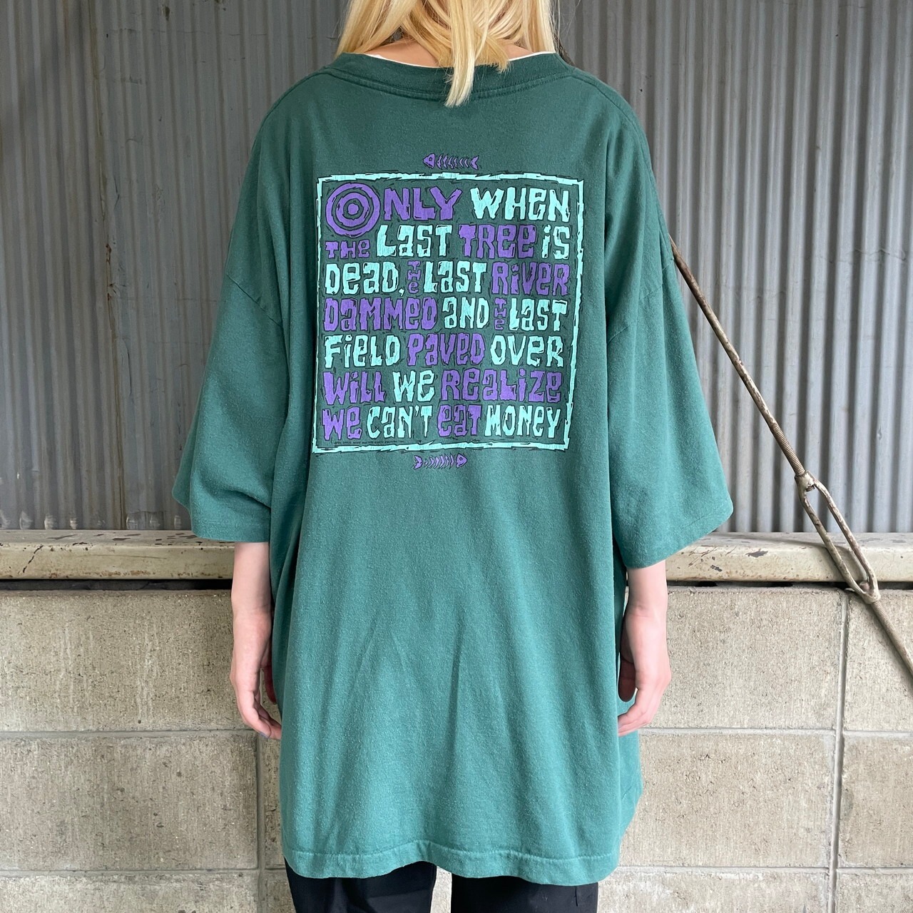 ビッグサイズ 90年代 USA製 Greg Scott for Earth Foundation アート 
