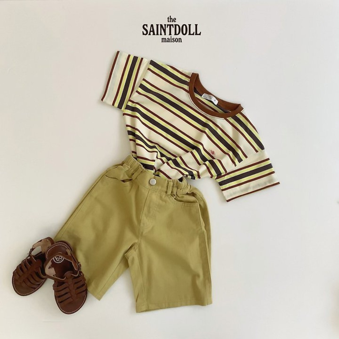 [SAINTDOLL] Side tuck pants / [세인트돌] 옆핀턱반팬츠