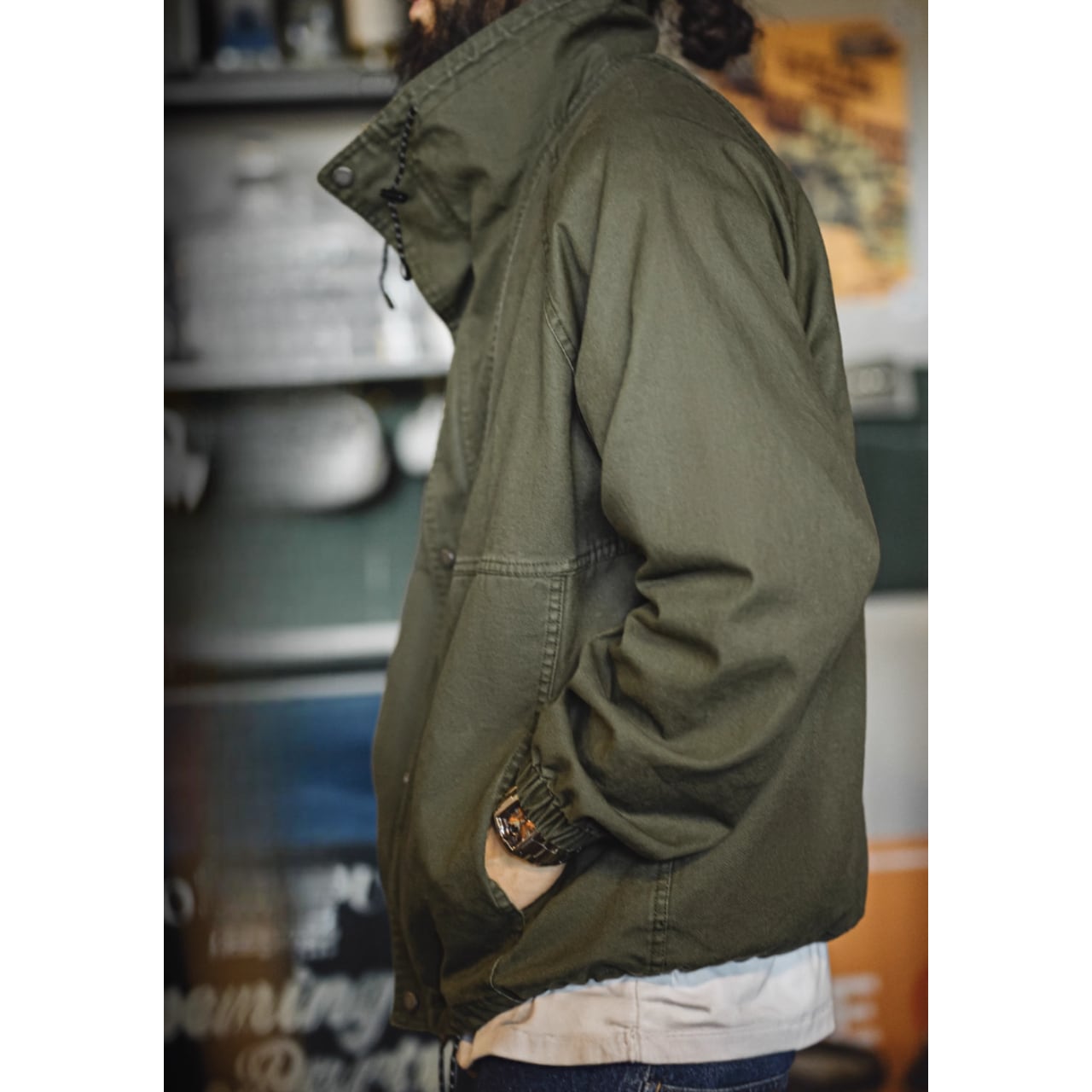 Lee N-1 デッキジャケット Mサイズ ナノユニバース別注 M ナノユニバース×Lee別注 N-1 デッキジャケット ミリタリー N-1 A