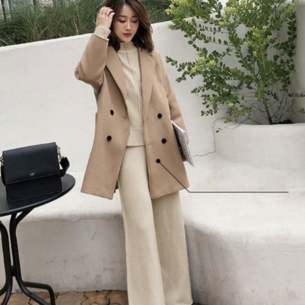 ニット セットアップ レディース 秋冬 韓国 上下セット おしゃれ きれいめ 大人 カジュアル シンプル トップス ワイドパンツ ゆったり 大人可愛い 大人女子