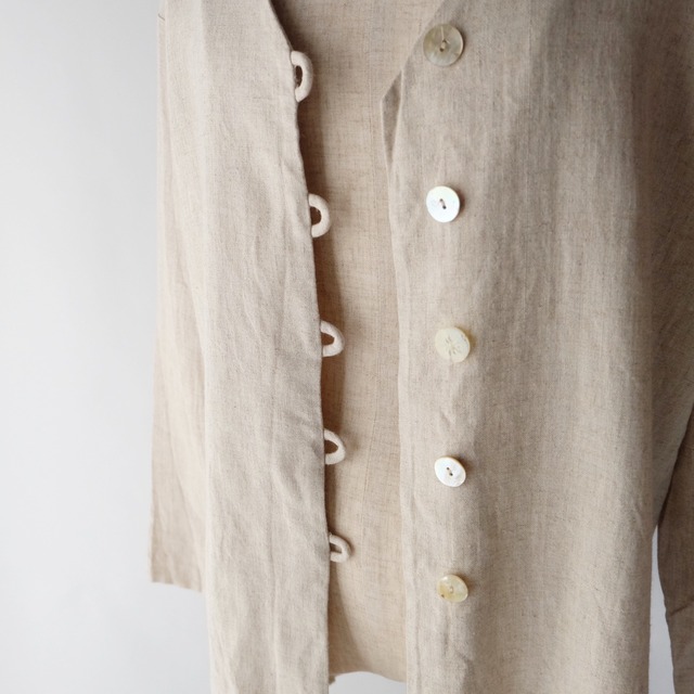 Made in USA linen mixed shirt jacket 73