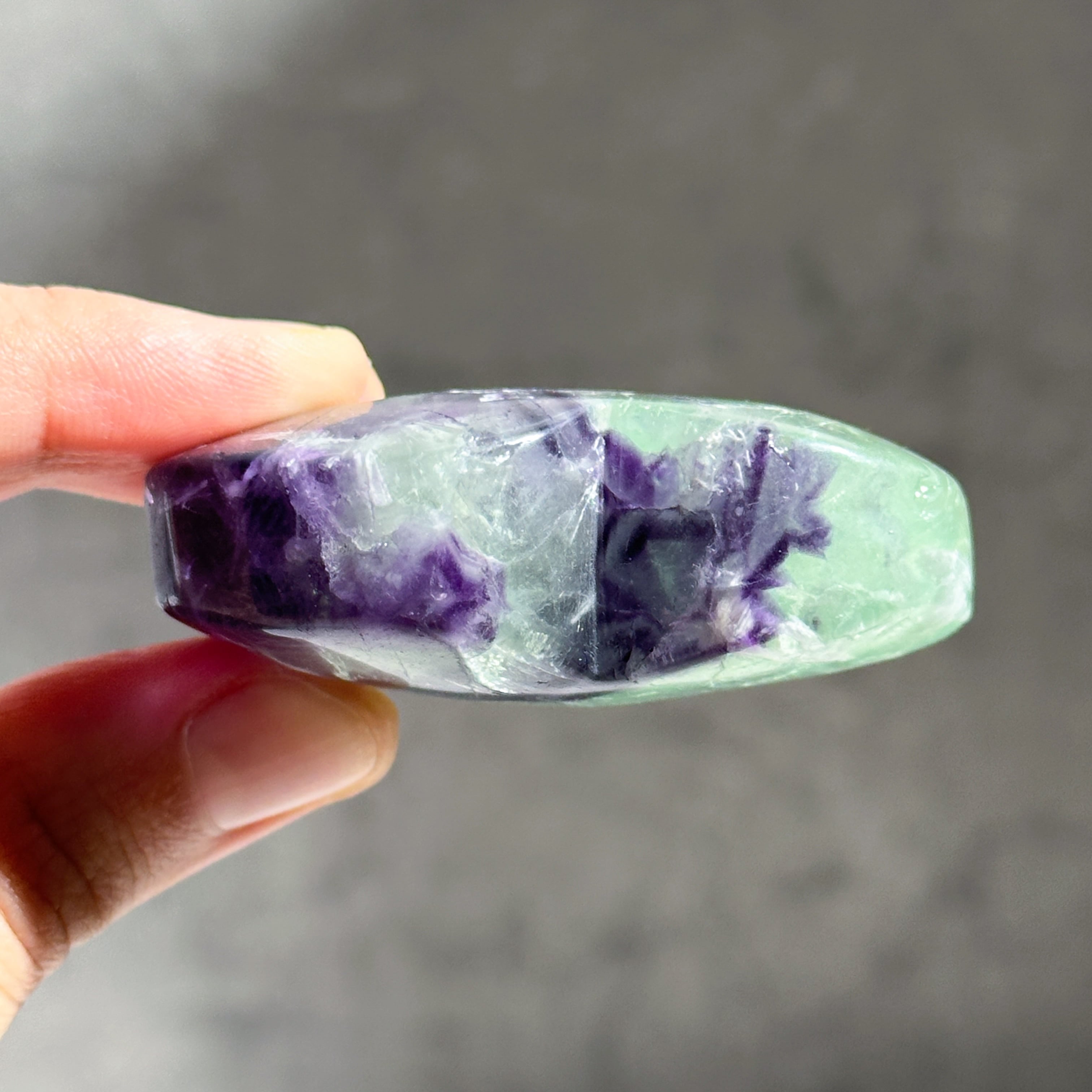 エンジェルフェザーフローライトハート 35◇ Angel Feather Fluorite