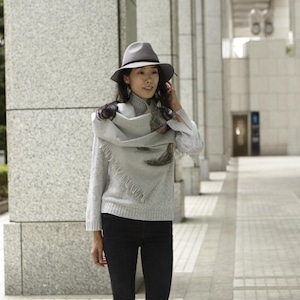 ENSO scarf grey 