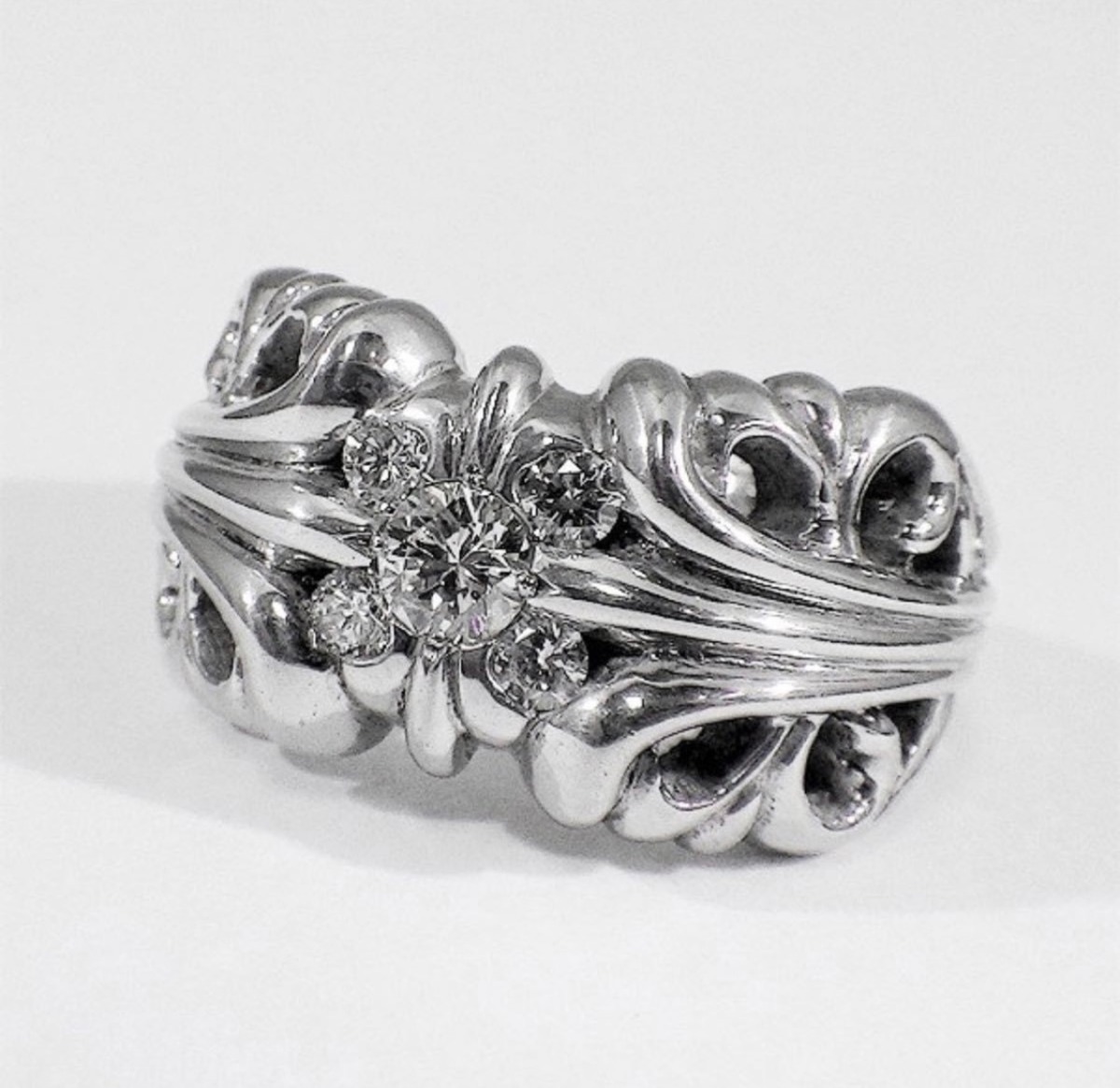 クロムハーツ ビーズリング ターコイズ ダイヤモンド CHROME HEARTS 