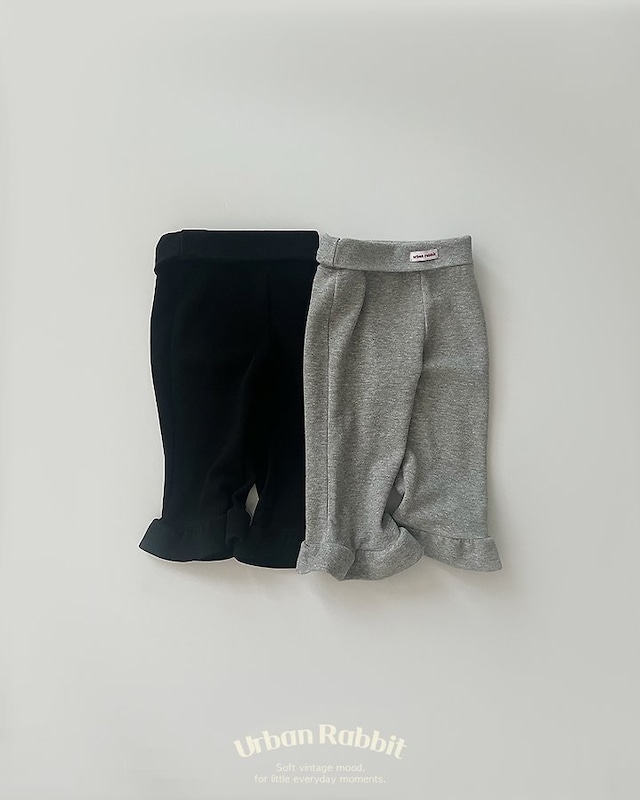 【取寄】urban rabbit|frill capri pants|フリルキャプリパンツ|XS-JM|kids&jr|26 autumn