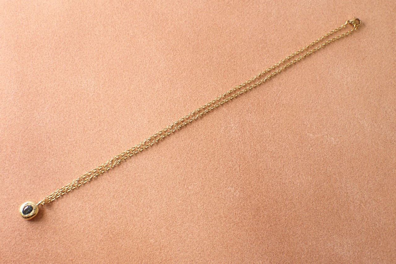 ロンドンブルートパーズペンダントトップ ブラス(真鍮) [D11‐84]