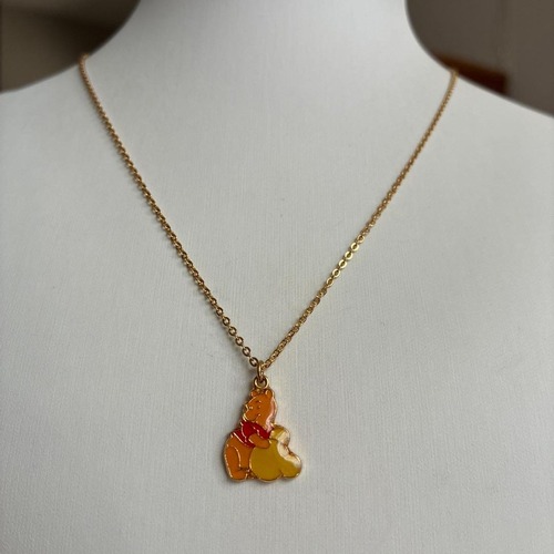 POOH DISNEY ゴールド カラー ネックレス #1695
