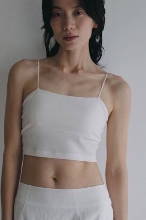ànuke Padin Half Camisole パッドインハーフキャミソール White