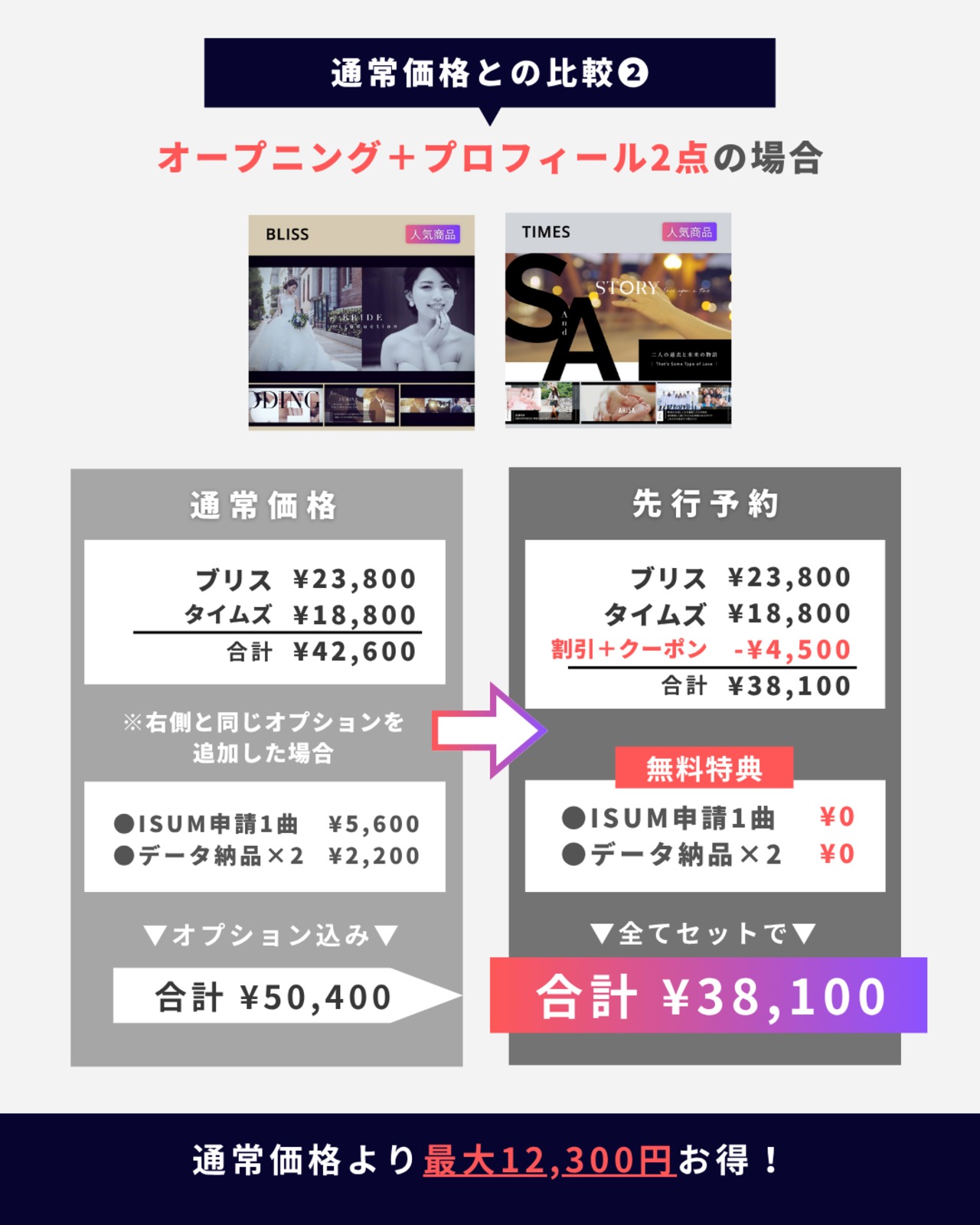 11/24(月)20時|11月先行予約|先着20組|1月2月3月挙式対象