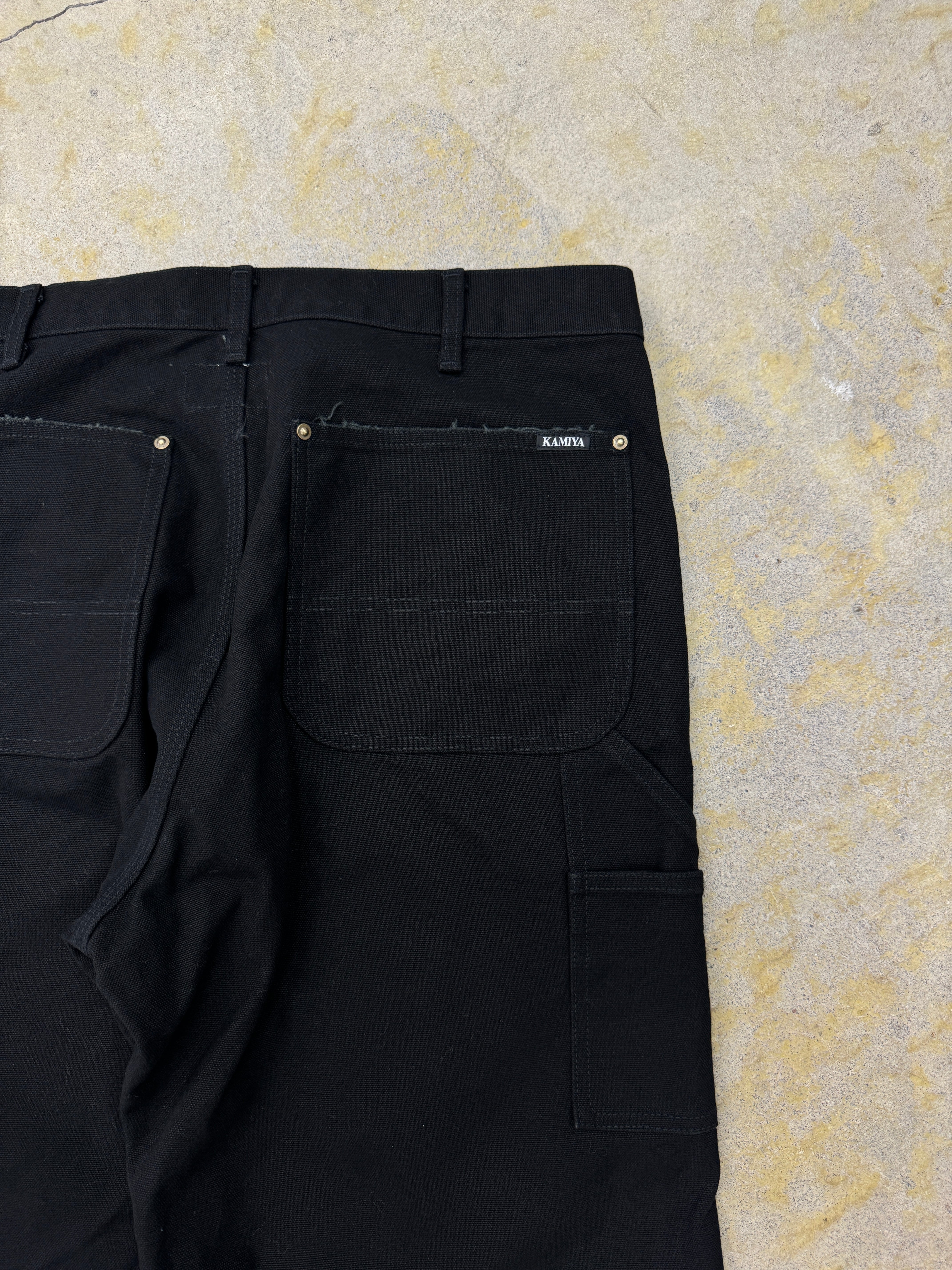 KAMIYA | Boro Painter Pants | BLACK | HOWDAY KAMIYA | Boro Painter Pants | BLACK | HOWDAY