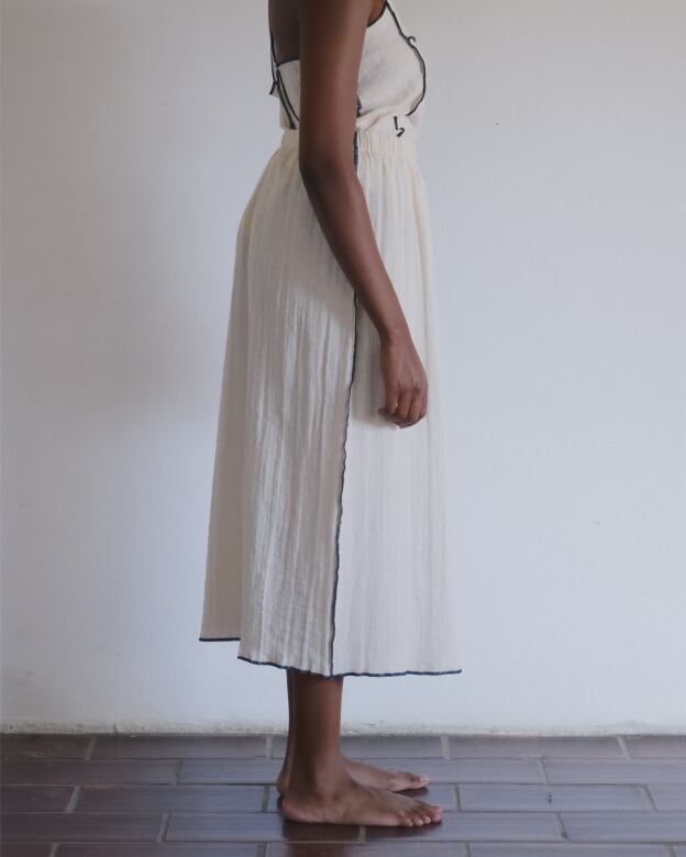 【BASERANGE/ベースレンジ】MAIN FOLIO SKIRT Baserange (ベースレンジ) FOLIO SKIRT (Off White) | H Nagano Select