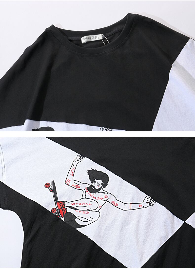 全1色 Tシャツ カットソー プリント カジュアル ストリート 