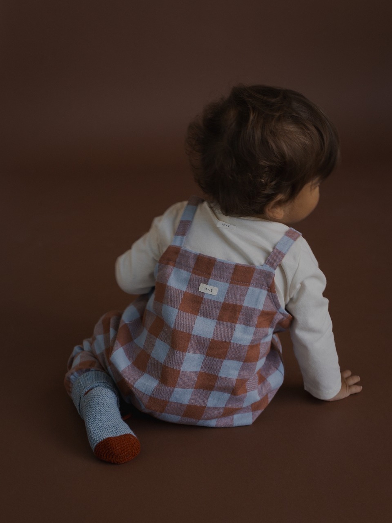 ORGANIC ZOO　Maple Gingham Salopettes