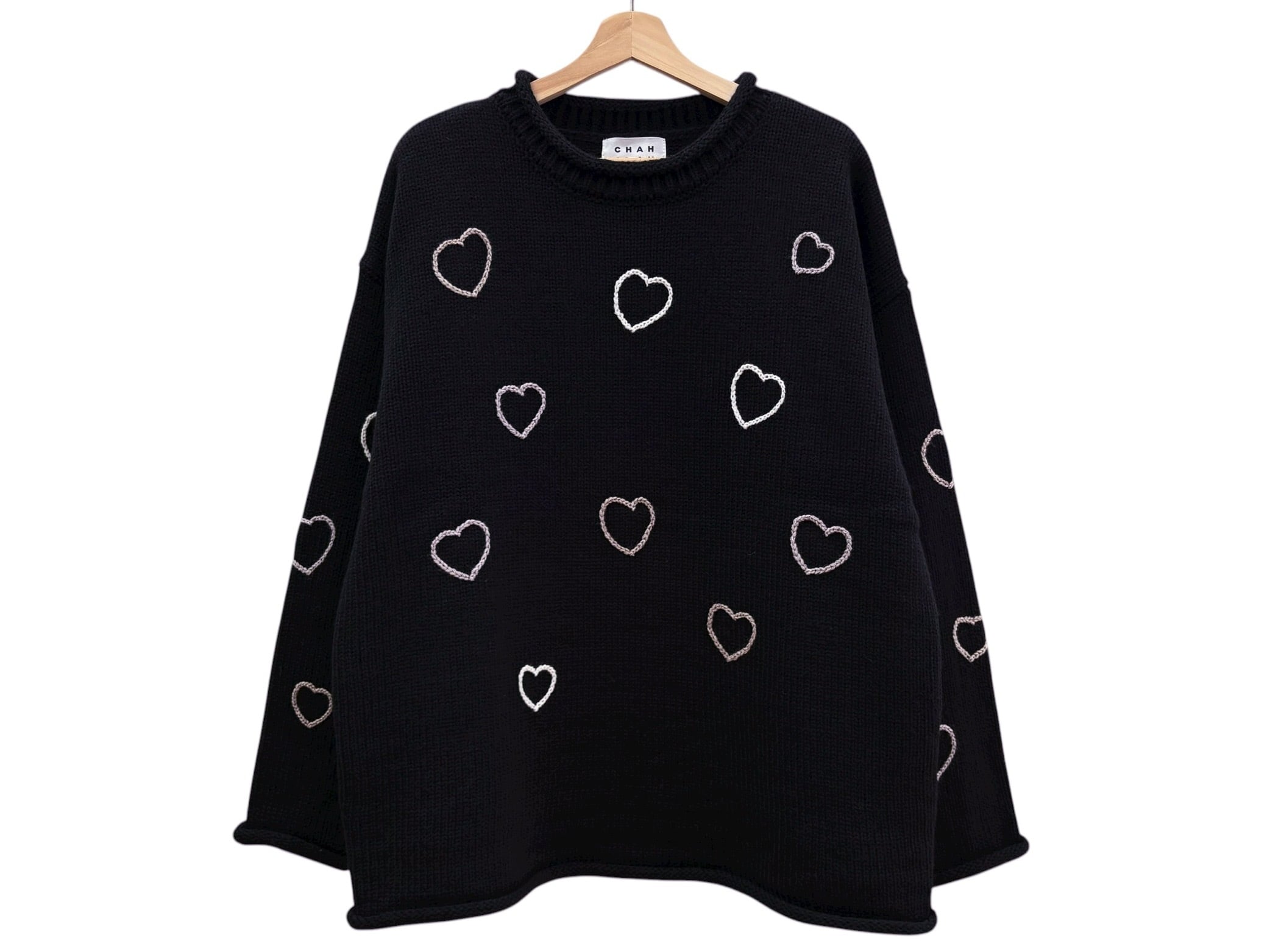 Chah Chah】CC Happy Heartful Cardigan (navy) | 101 clothing store