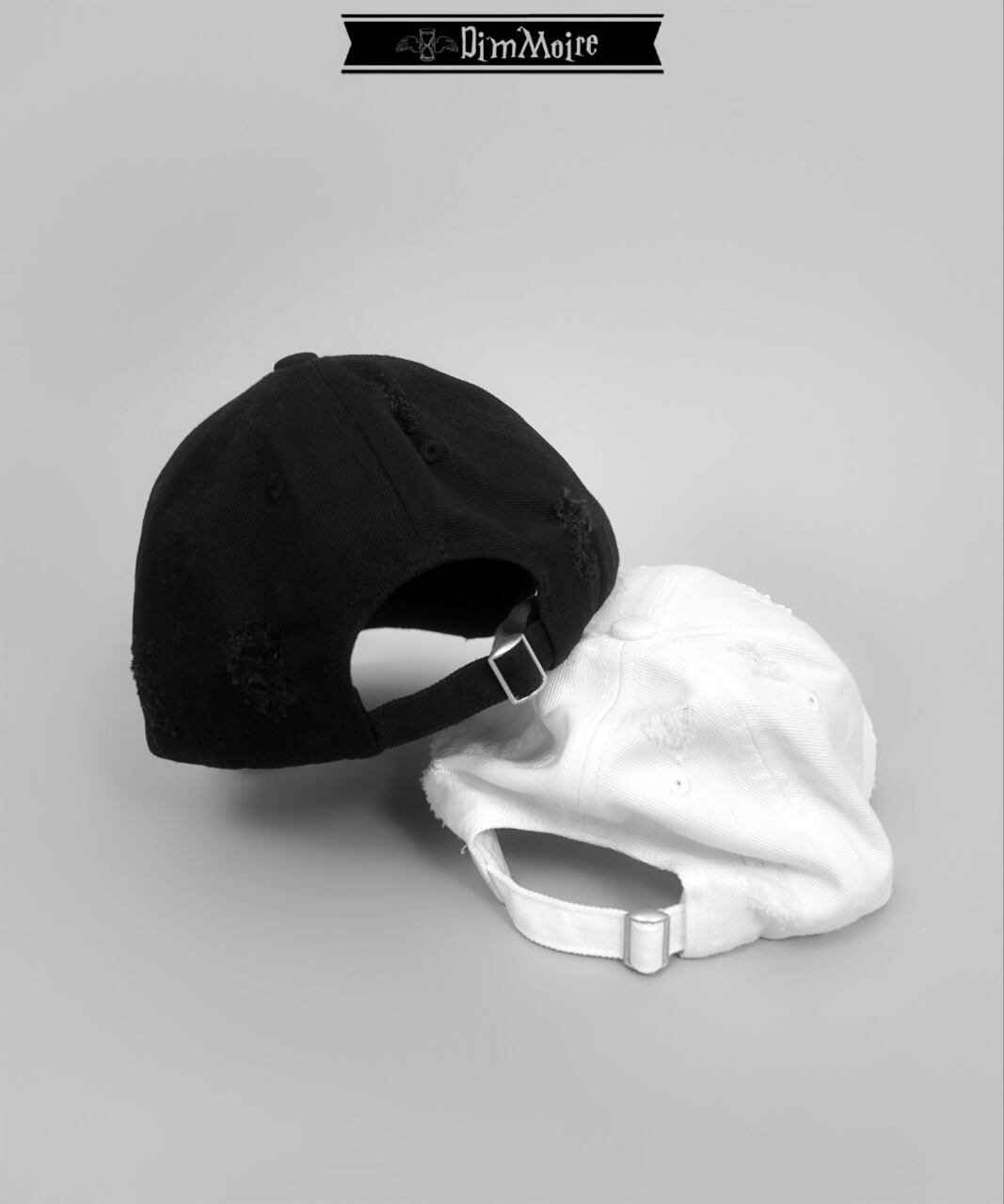 ロゴ刺繍ダメージCAP【Black】 | DimMoire