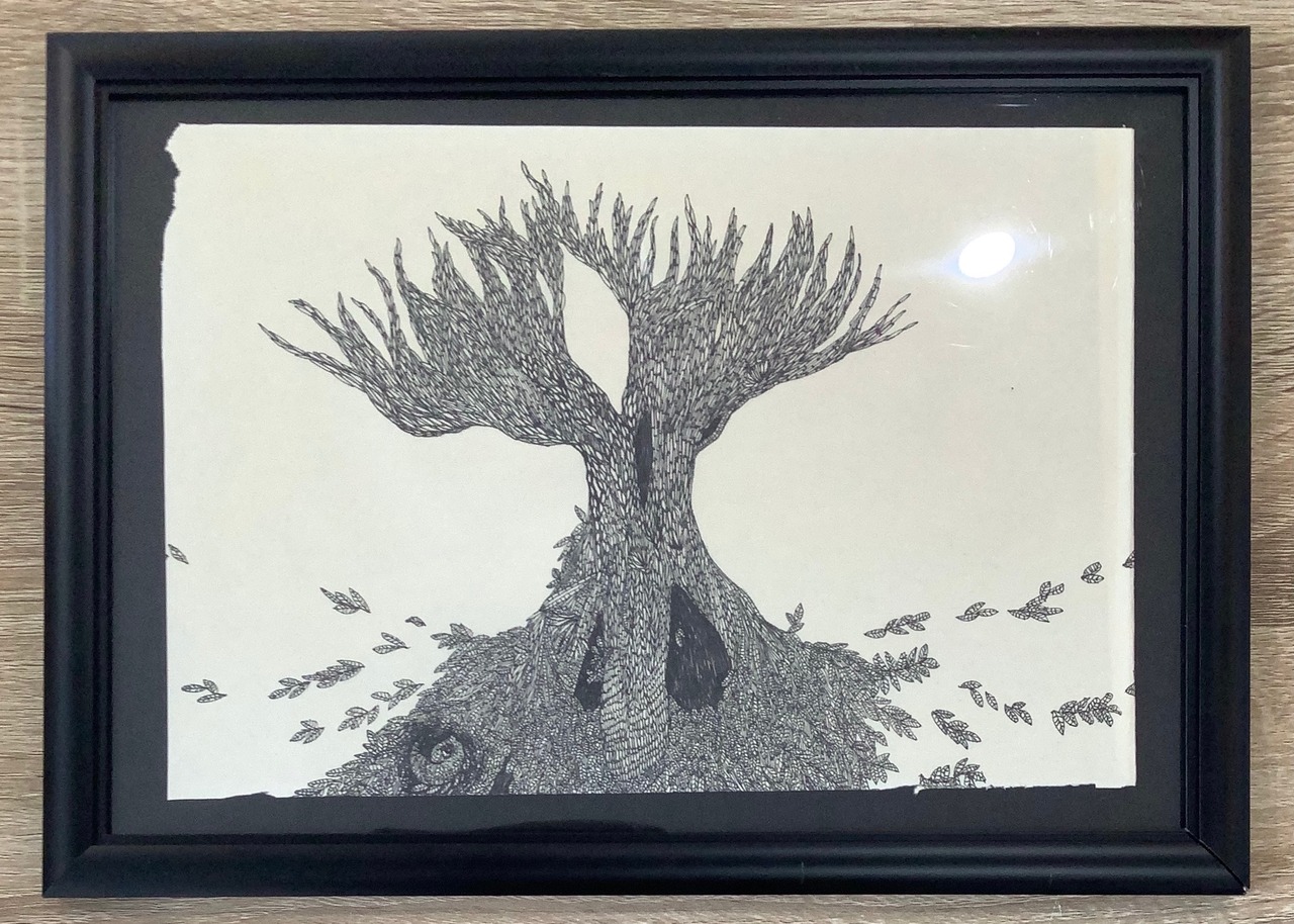 Old tree ( 古い木 )  Tシャツ  ブラック