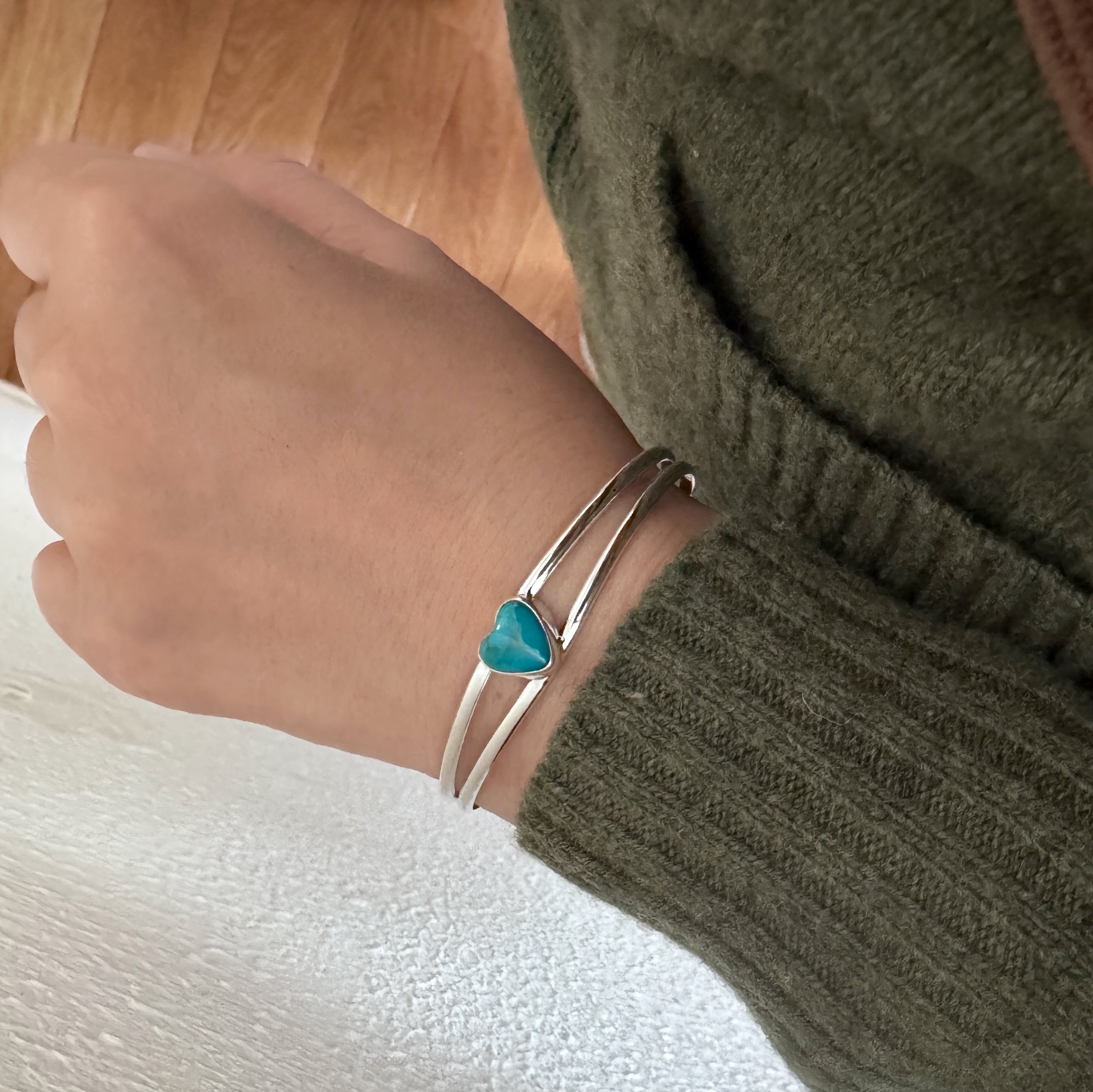 Indian Jewelry 》ハート キングマン ターコイズ バングル | 【公式