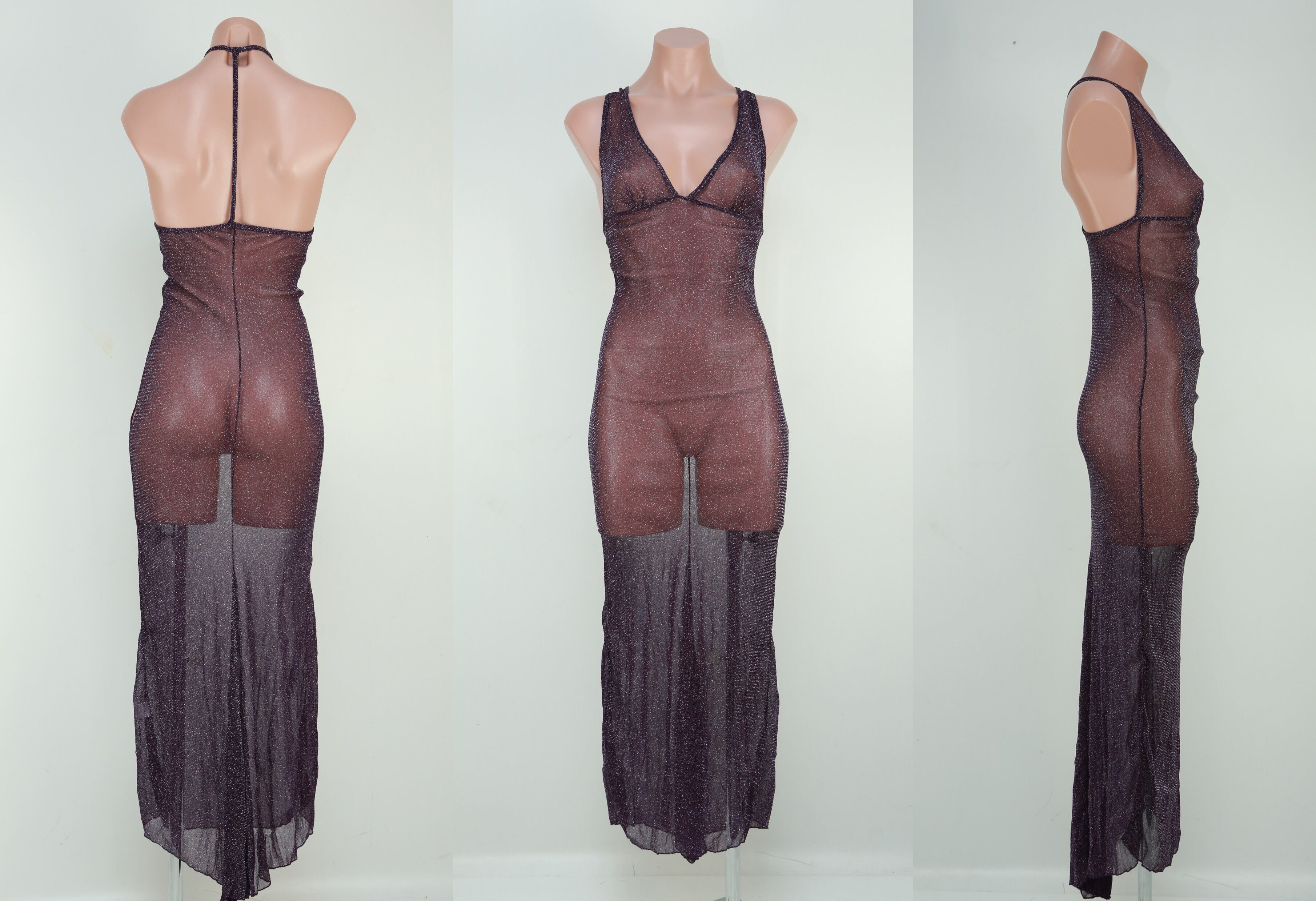 IM274:ナイトロングドレス★パープル