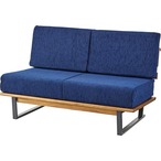 メネス 2人掛 天然木 ミンディ ラッカー塗装 スチール 粉体塗装 ポリプロピレン ポリエステル