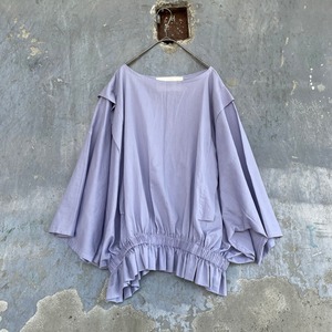 pullover blouse / organic cotton パープル