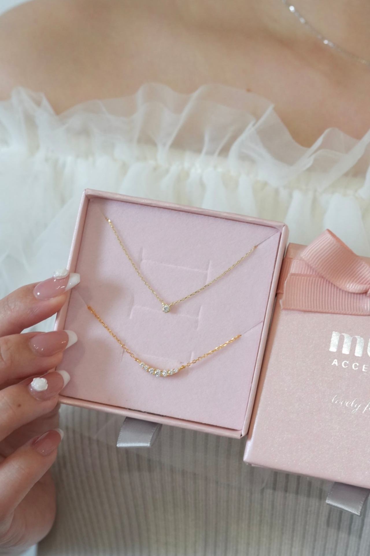 〈Near Jewery Collection〉one stone necklace