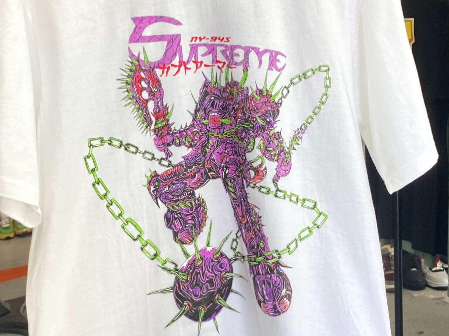 SALE!! Supreme SPIKES TEE MEDIUM WHITE 06683 | BRAND BUYERS OSAKA 