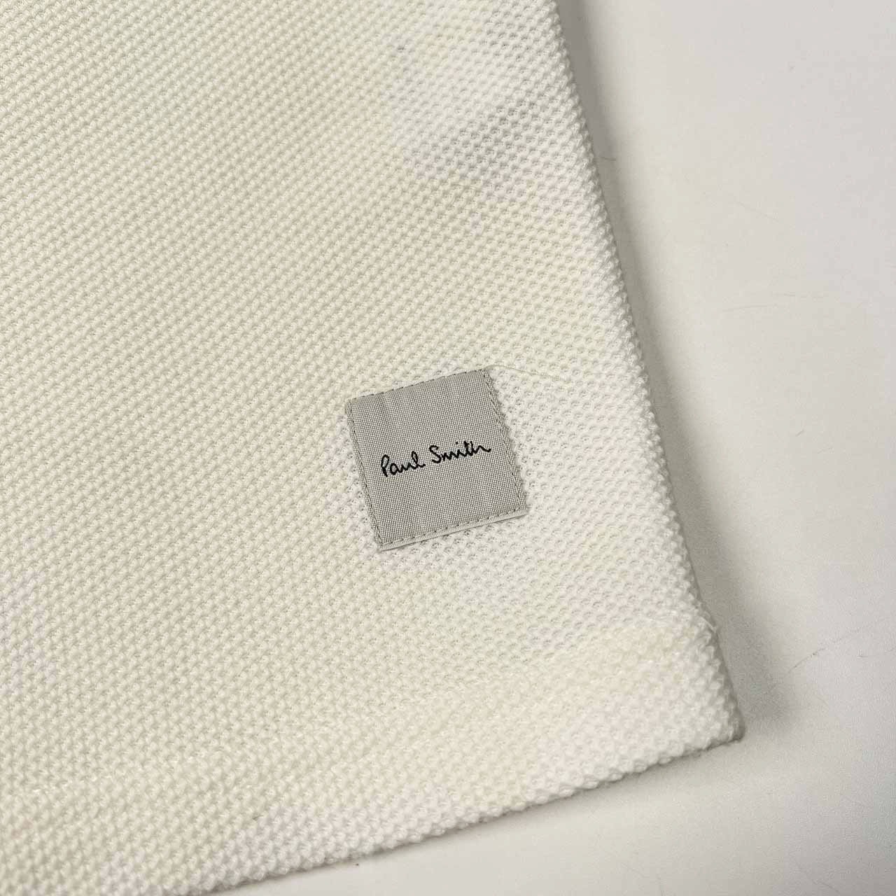 Paul Smith ポールスミス ハニカムメッシュ ポケット付き 半袖 ポロシャツ サイズ L /メンズ/ホワイト系