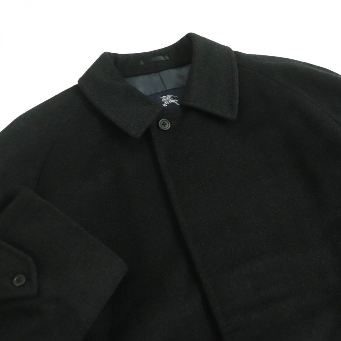 極美品□BURBERRY LONDON/バーバリーロンドン 裏ロゴ総柄 カシミヤ100 