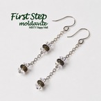 再入荷! 【ファーストステップ】 ピアス or イヤリング モルダバイト