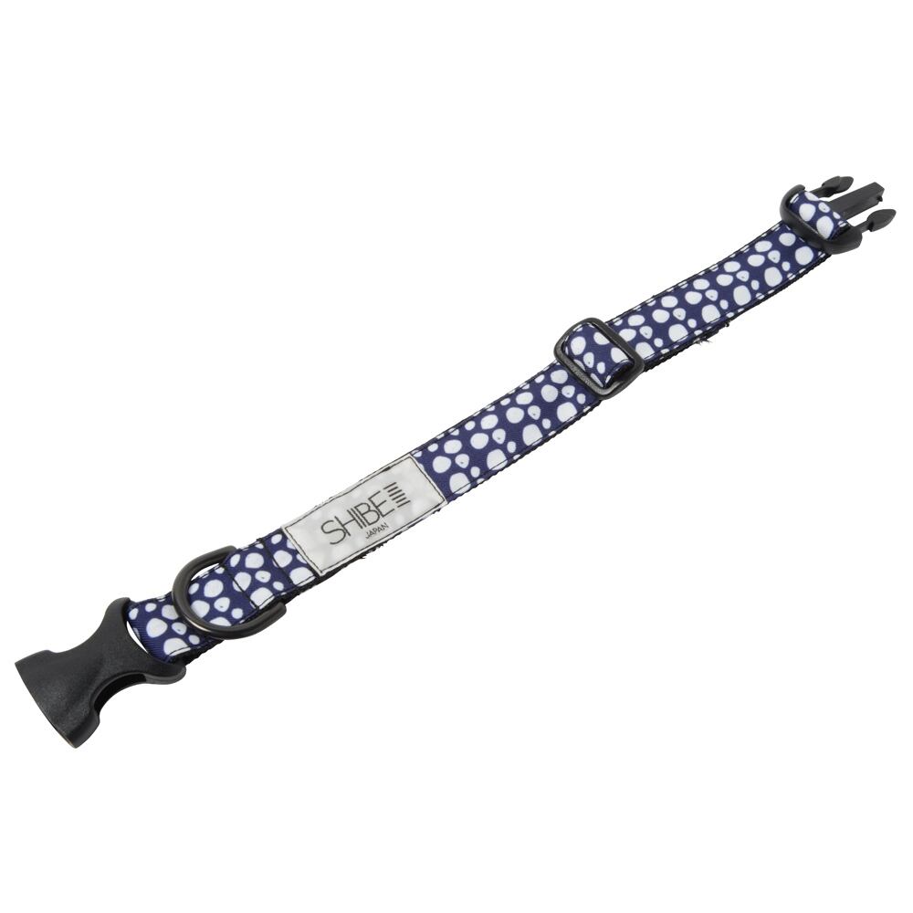 COLLAR PAW DOT【NAVY】犬用首輪 | SHIBE JAPAN（シベジャパン）