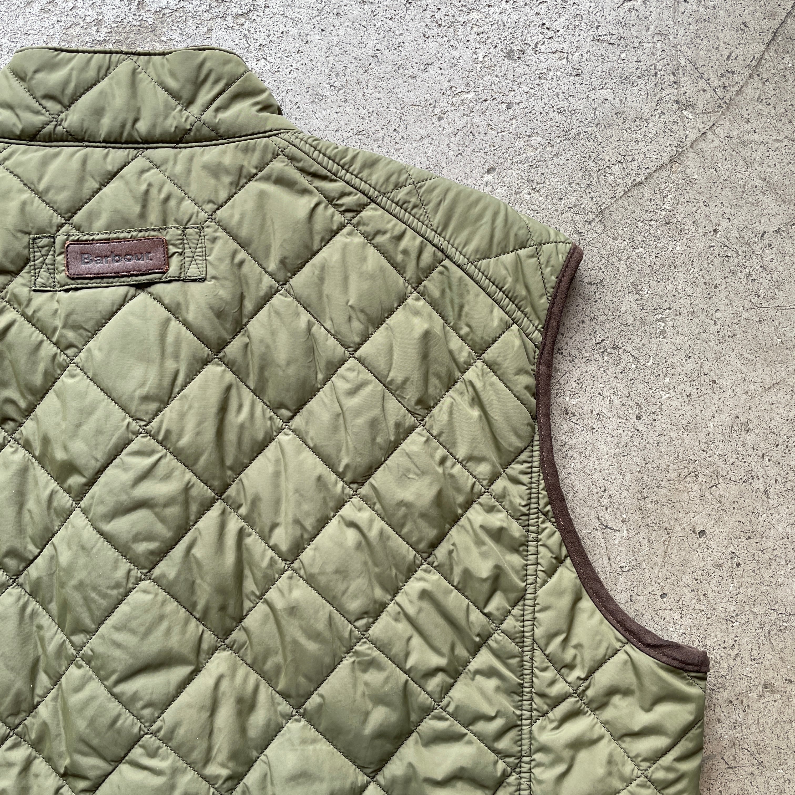 Barbour キルティングベスト L イングランド製 | used clothing shop