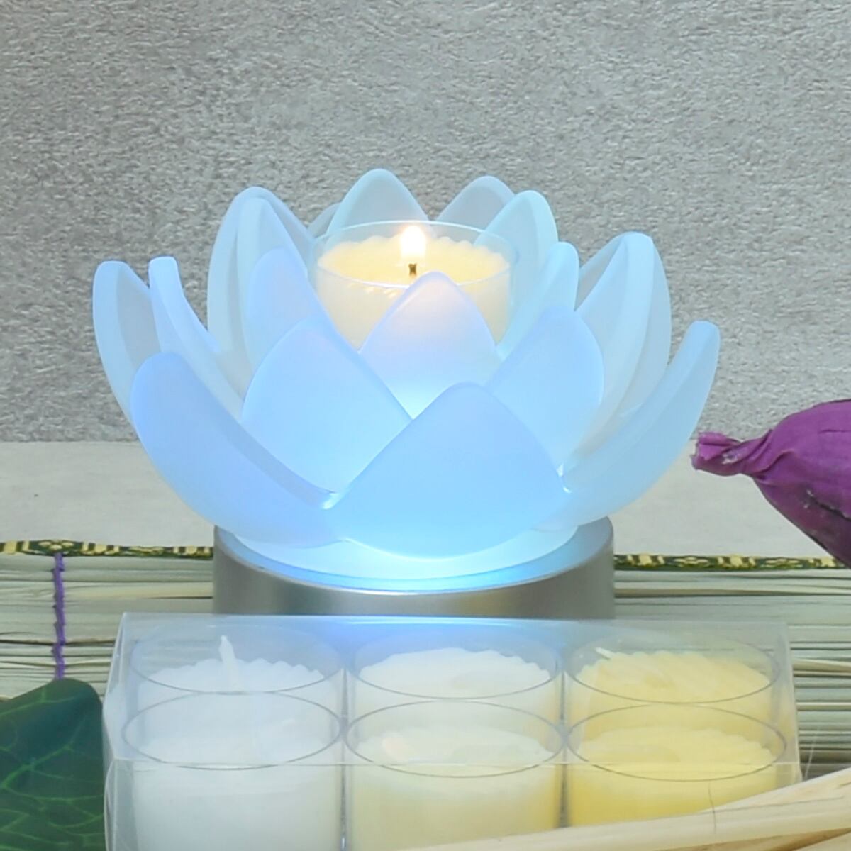 LOTUS GRACE DX｜ロータスグレイス デラックス［LEDローソク］蓮の花