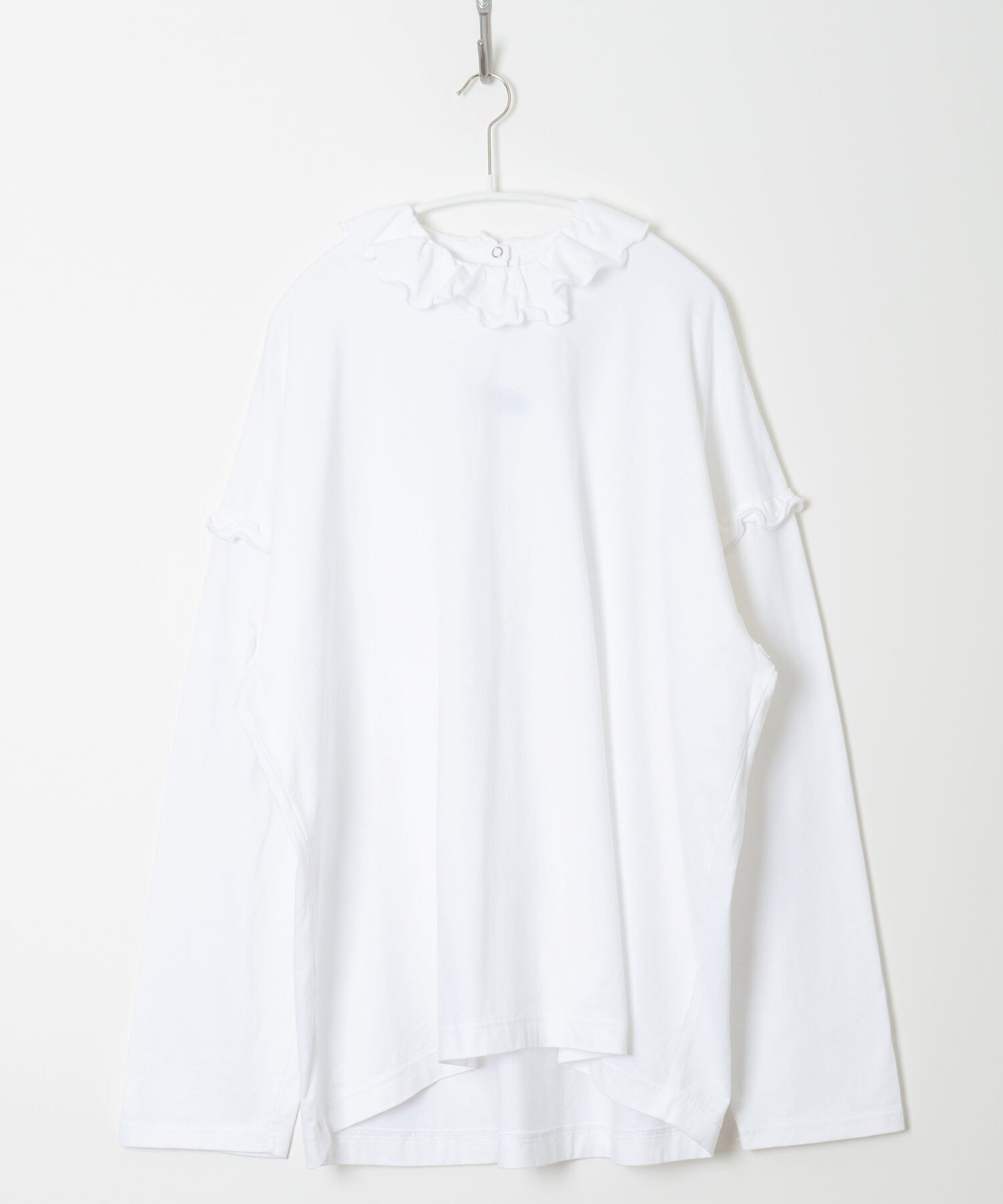 HOLIDAY SUPER FINE DRY RUFFLE COLLAR L/S TOPS | swirl