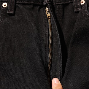 極美品 34×32 USA 98年 サルファーブラックデニムパンツ リーバイス