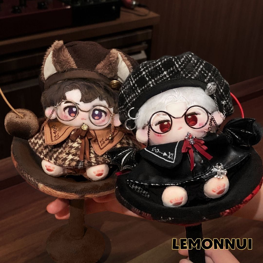 10cm 12cm 着せ替え ぬいぐるみ服 レトロ 小悪魔 ポンチョ 推し活 推し