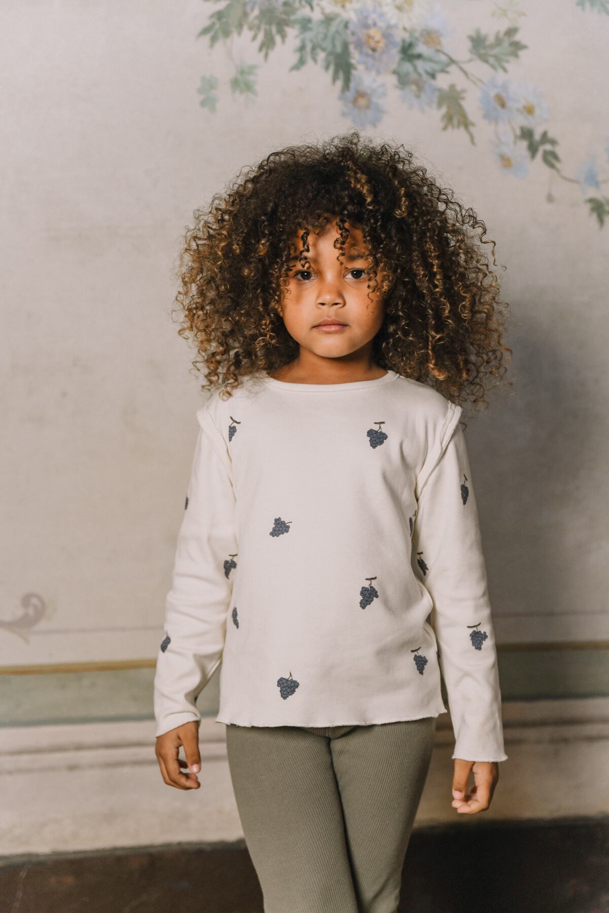 Studio Boheme Paris/ LALA T-SHIRT-ECRU RAISIN[12ｍ～24ｍ] | Treize