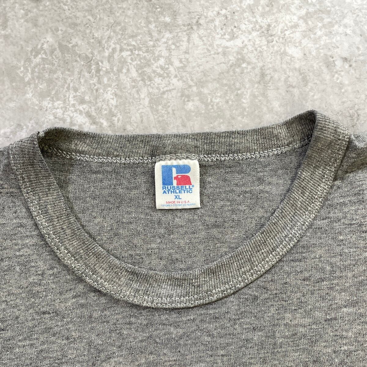 80年代 USA製 RUSSEL ATHLETIC ブランドロゴプリントTシャツ メンズXL