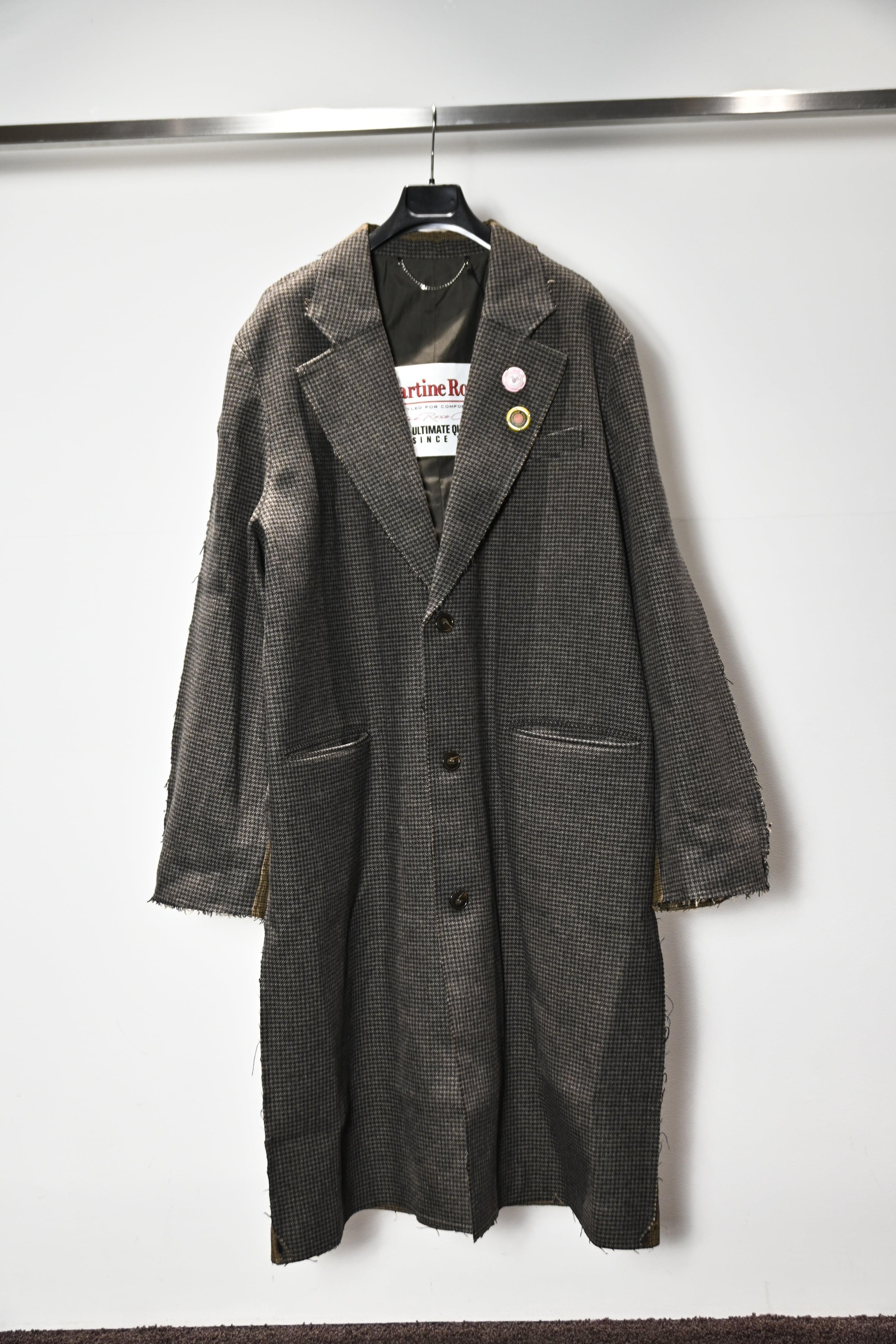25AW】MARTINE ROSE マーティンローズ / HALF&HALF OVERCOAT