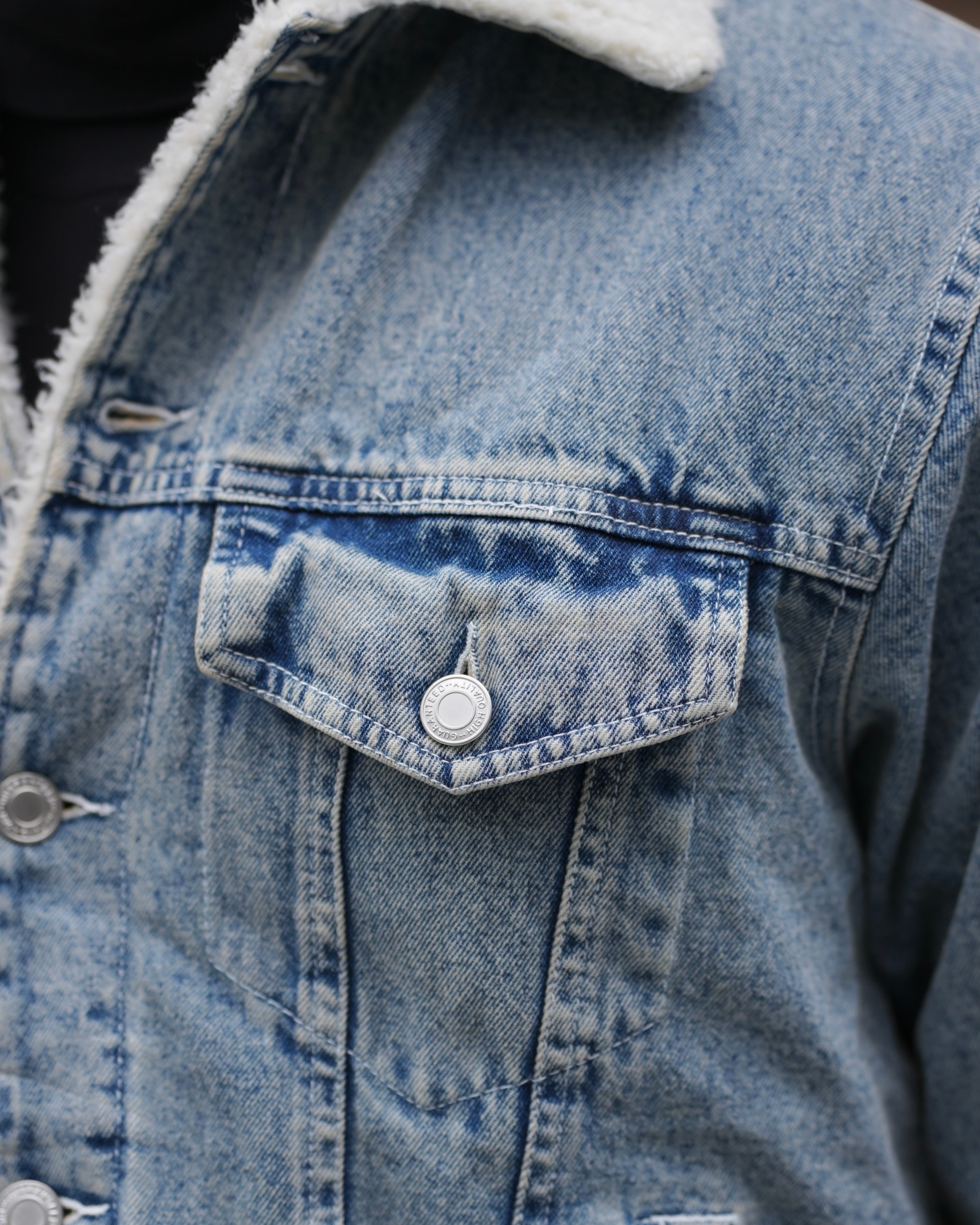 BELINDA DENIM BOA JACKET【BEL-M-029】 | BELINDA OFFICIAL