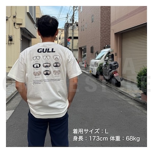 【OnlineStore限定】GULL デザインTシャツ(9-MASKS)″ バニラホワイト ”
