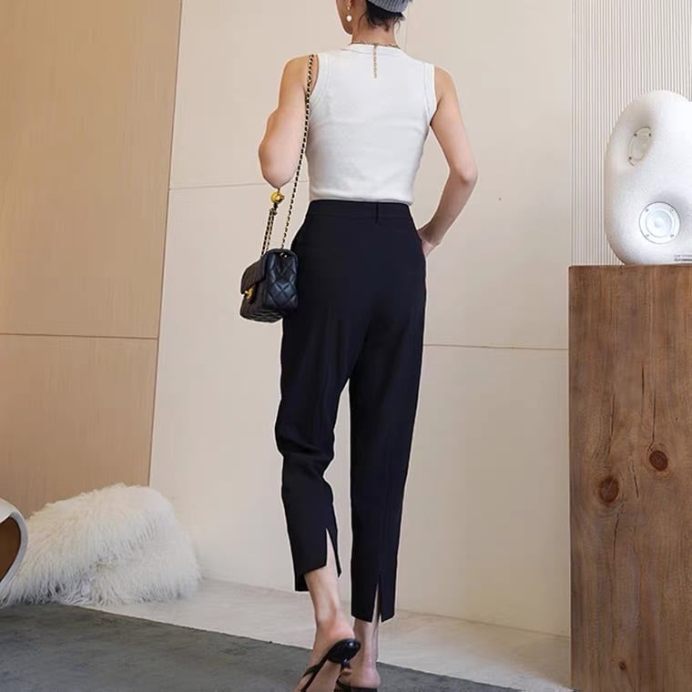 Slim slit pants  (ワイドパンツ)