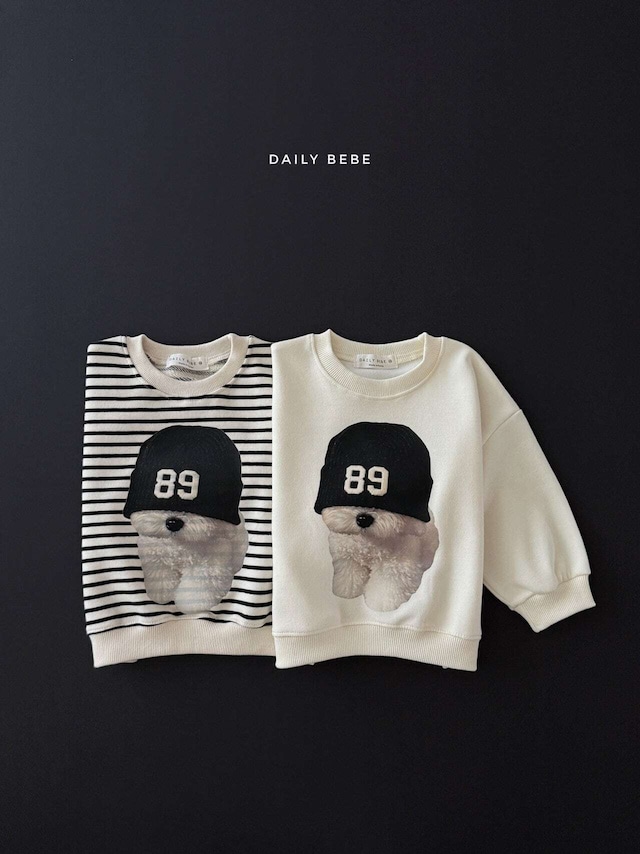 【取寄】Dailybebe ビションボーダートレーナー｜秋服｜韓国子供服｜26/AT