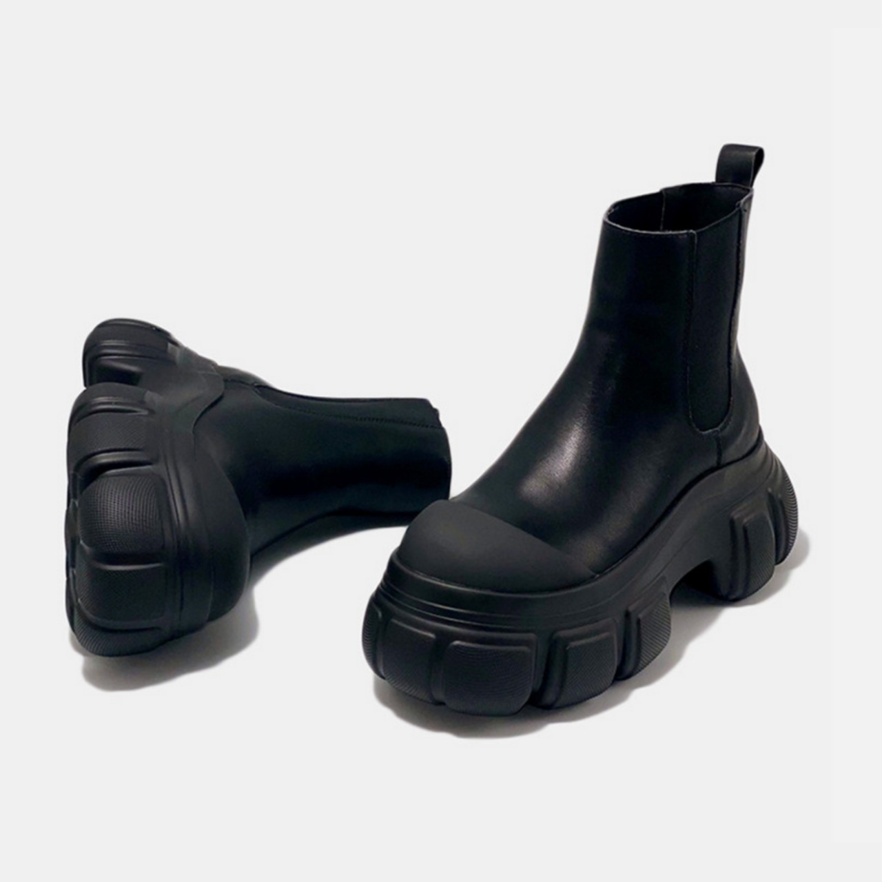 Genuine leather thick-soled ankle boot (ME199)