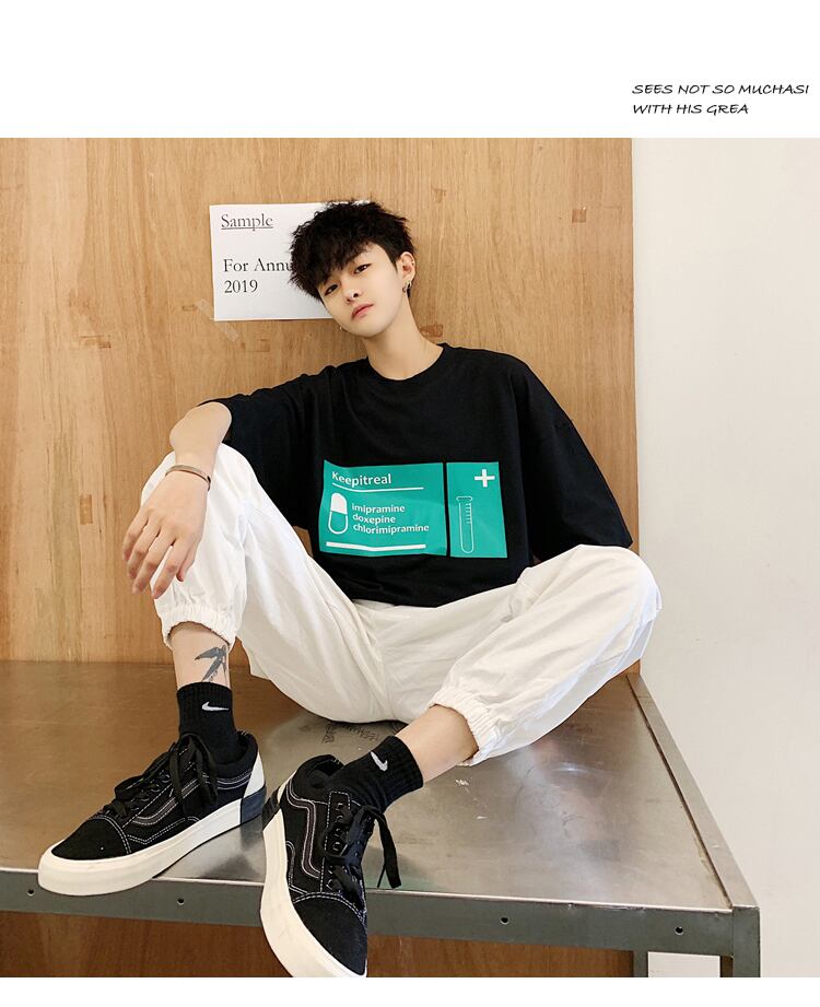 全2色 Tシャツ カットソー プリント カジュアル おしゃれ