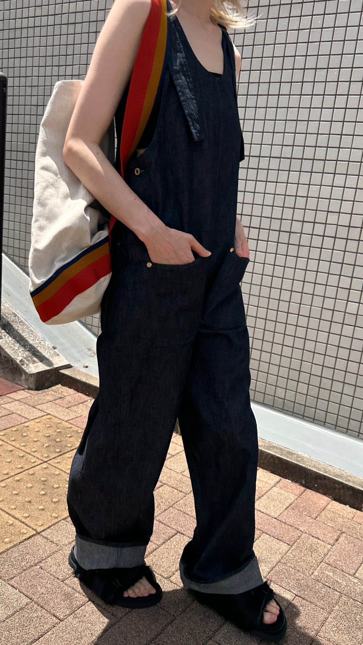 pelleq [DENIM DUNGAREES]