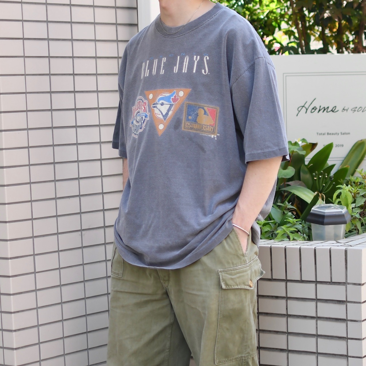 90's TORONTO BLUE JAYS fade print tee