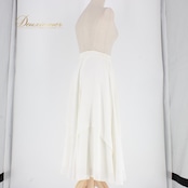 社交ダンス 衣装 スタンダード スカート レッスンウェア レディース Papillon ホワイト系 白 無地 フォーマル 練習着 シンプル ラウンドネック 丈長め フレアスカート ひらひら スカート単品 白スカート フォーマル練習 ダンスレッスン ダンス衣装 スタンダード用 ウエスト調整 きれいめ 清楚 無地シンプル ポリエステル 伸縮性 ポケットなし ファスナー ペチコート風 シワになりにくい ヨーロピアン ダンス ウェア 婦人用 レディース用 白コーデ 上品 エレガント コーデ映え コーラス 文化祭