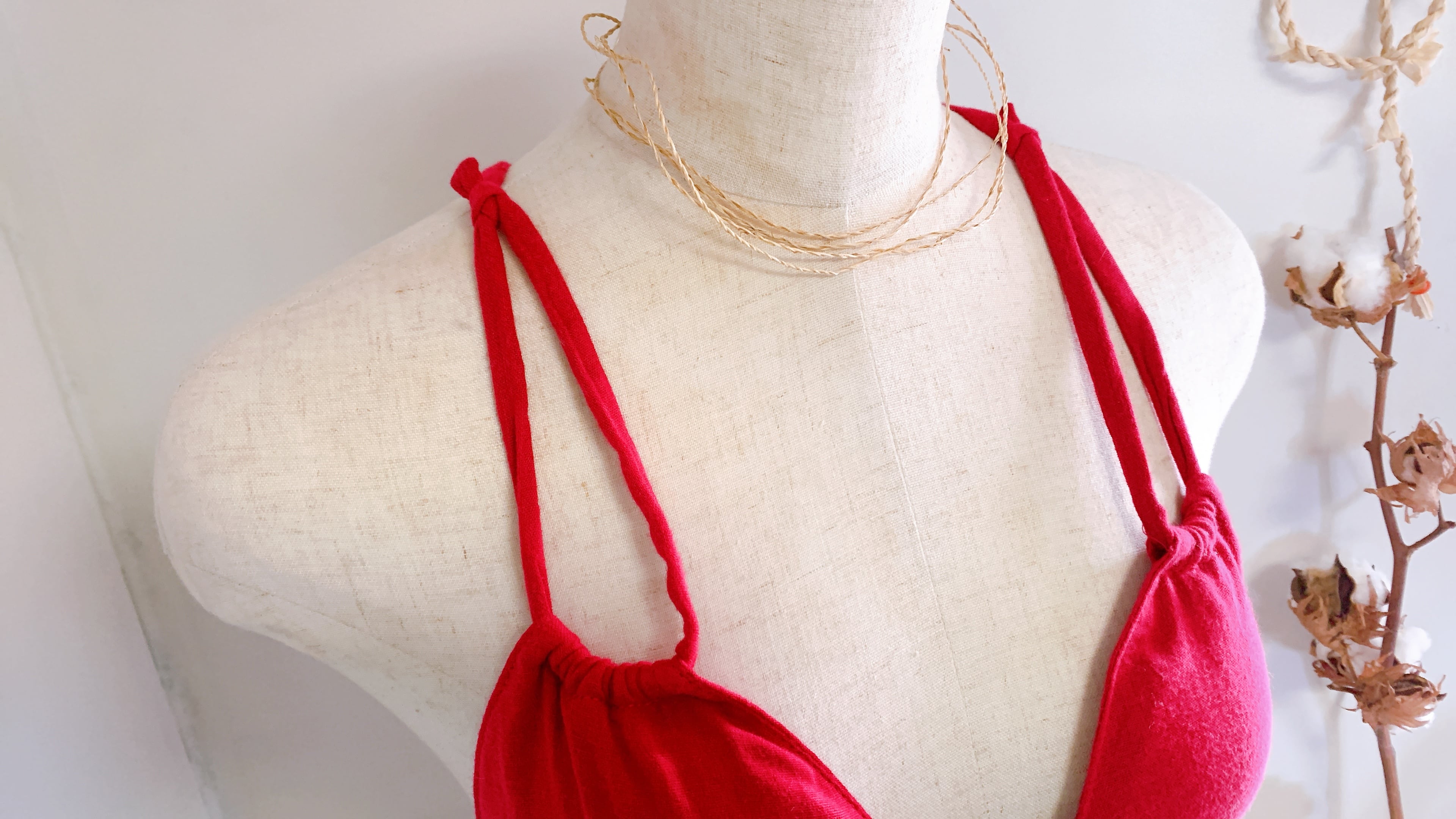 　締めつけない下着　“ゆる〜りブラ“    マゼンタピンク　第8チャクラ